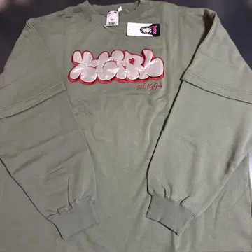 X-girl 로고 자수 트레이닝복