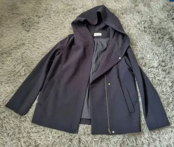 플라스테 PLST 후디 코트 집업 S 사이즈 네이비