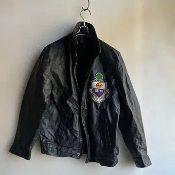 토론토 자수 가죽 자켓