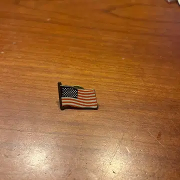 미국 국기 핀 배지