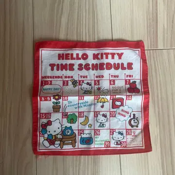 헬로키티 손수건 쇼와 레트로