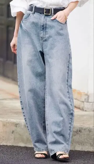 SLOBE IENA 코쿤 실루엣 데님 38 사이즈