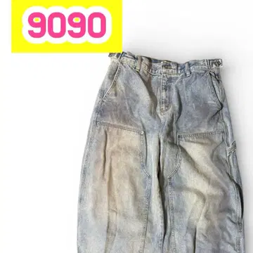 9090 와이드 팬츠 라이트 블루