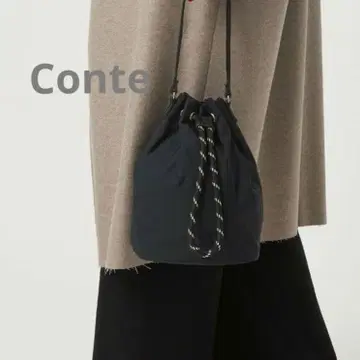 Conte 드로우 스트링 백 BLACK 미사용 새상품 택 포함