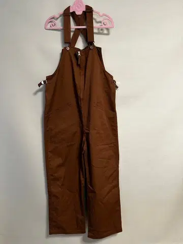 브라운 코튼 오버롤