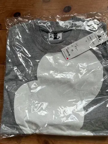 이오그래픽 도트 그레이 긴팔 T셔츠