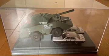 서부경찰 레이디 버드 탱크와 순찰차 모델 세트 케이스 포함 (상자 없음)