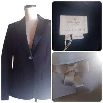 새상품 kate spade 블랙 테일러드 자켓 루즈한 사이즈 블랙