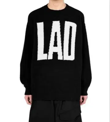 LAD MUSICIAN 빅 로고 크루 넥 풀오버
