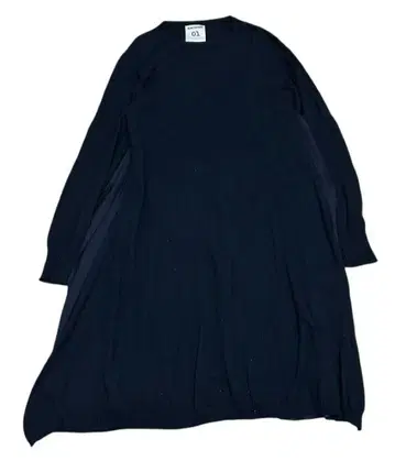 SEMICOUTURE 플리츠 도킹 니트 원피스