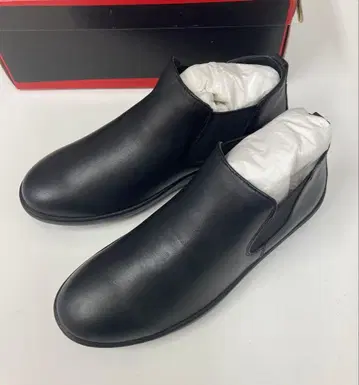 아킬레스 솔보 (23cm) 사이드 고어 부츠 블랙 천연 가죽