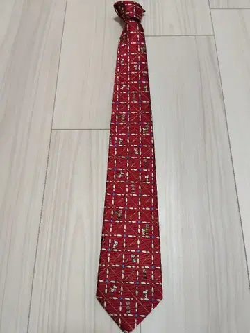 미사용품 긴자 타야 넥타이 피넛 콜라보
