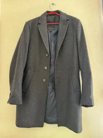 그레이 체스터 코트 울 계열