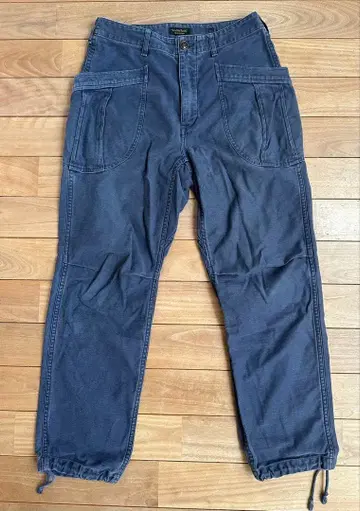 AVONTADE 카고 팬츠 네이비 퍼티그 트라우저