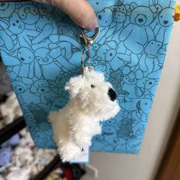 jellycat 화이트 곰 키링