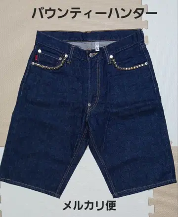 바운티 헌터 스터드 데님 하프 팬츠