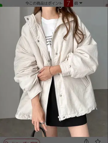 and Me 앤도미 블루종 충전솜 다운 자켓 오버 사이즈