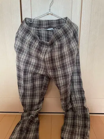 BAYFLOW 체크 무늬 와이드 팬츠 사이즈 4