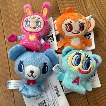 나루미야 캐릭터즈 핑거 퍼펫 4종 세트