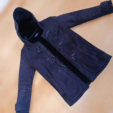 [ 여성용 ] ciaopanic 블랙 더플 코트 후드 부착