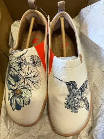 [UIN] 슬립온 로퍼 슬립온 아트 여행 신발 발볼 넓은 신발