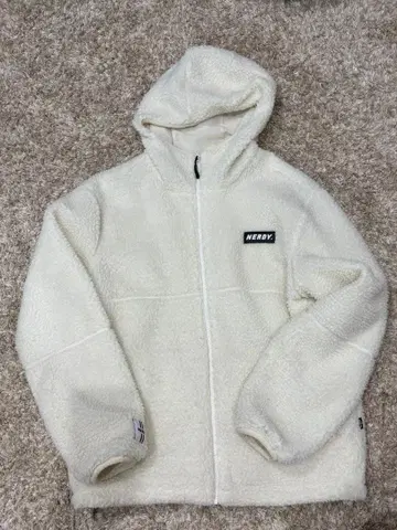 NERDY 플리스 자켓 M 화이트