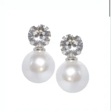 Elizabeth Bower Duet Stud 펄 크리스탈 귀걸이