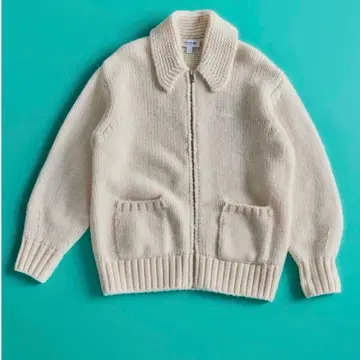 라코스테 백 스티치 니트 자켓