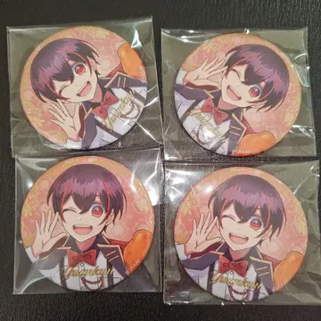 컬러풀 피치/유안 군/캔뱃지/푸피파/폴라로이드/묶음 판매/4개 세트