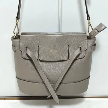 LOWELL things 숄더백 그레이 가죽 천연 가죽