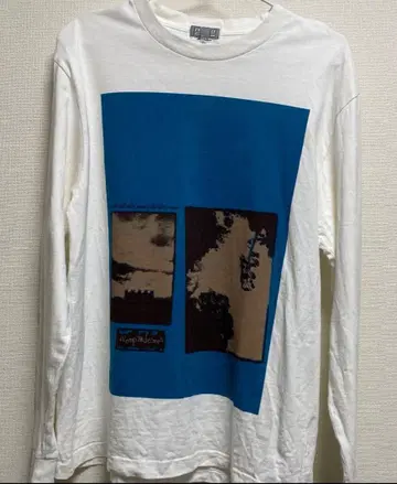 CAVEMPT CE C.E 화이트 그래픽 롱T 셔츠