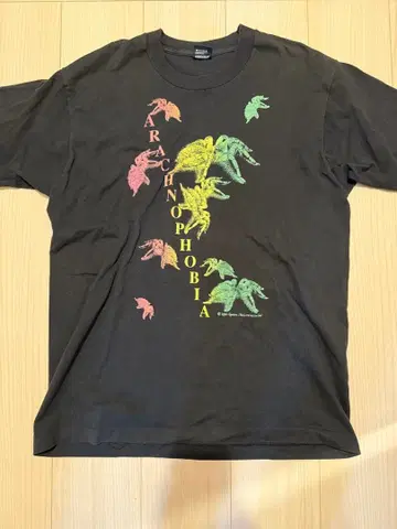 90s vintage ARACHNOPHOBIA 티셔츠 영화 티