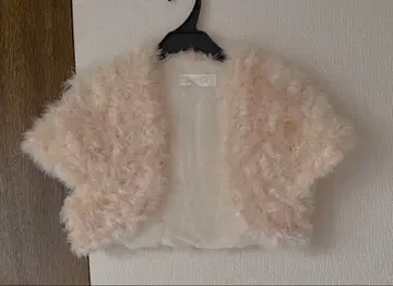 AIMER 에메 퍼 볼레로 페더 베이지 볼레로