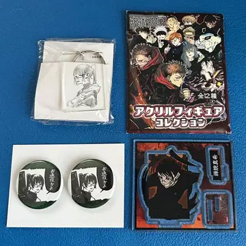 주술회전 젠인 마키 아크릴 피규어 클리어 베이스 키링 캔뱃지