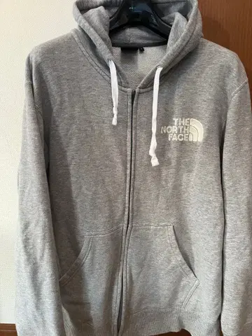 THE NORTH FACE 그레이 풀 집업 후드티, 사이즈 L