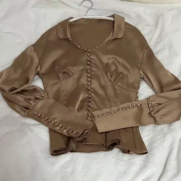 Melt the Lady 프론트 버튼 블라우스