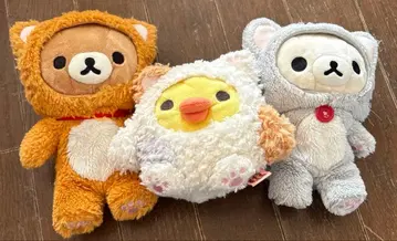 모아서 앉는 봉제 인형 느긋한 고양이 코리락쿠마 리락쿠마 키이로이트리