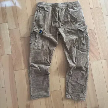 APPLEBUM 베이지 코듀로이 카고 팬츠