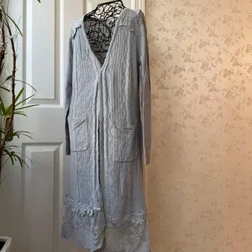 엑시즈팜 롱 니트 가디건