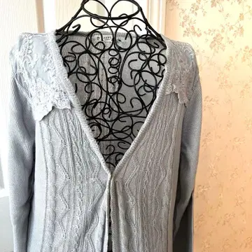 엑시즈팜 롱 니트 가디건