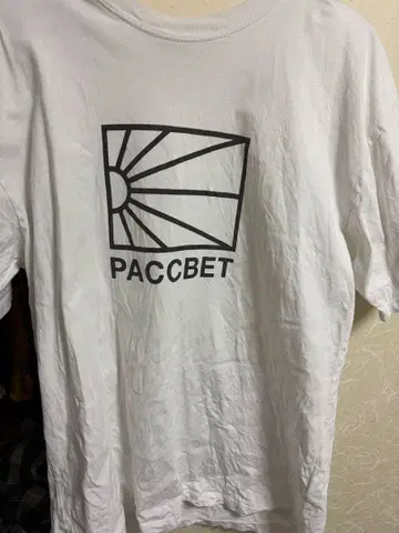 PACCBET 로고 T셔츠 화이트