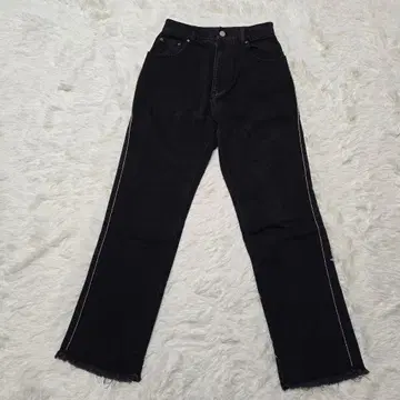 AMERI chain blackdenim 프린지 컷오프