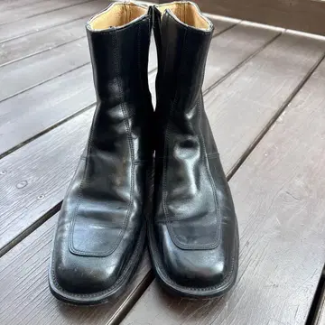 스퀘어토 부츠 사이드 지퍼