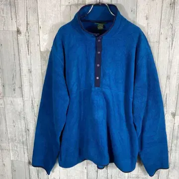 L.L.Bean 파랑 플리스 풀오버 남성용 L 사이즈