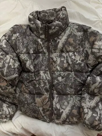 카모플라쥬 다운 아우터 카모 무늬