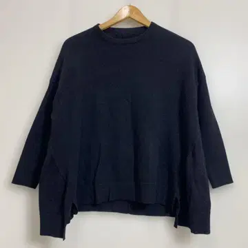 MUSE de Deuxieme 캐시미어 혼방 와이드 니트 풀오버