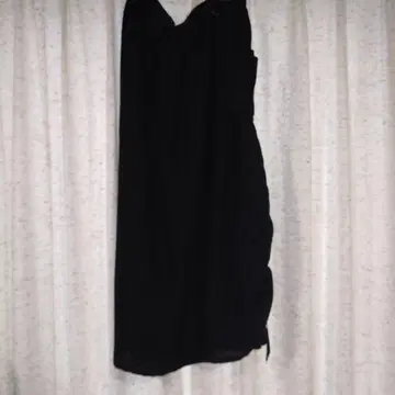 블랙 사이드 포켓 롱 스커트