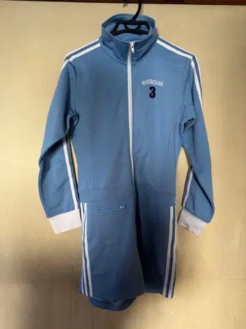 adidas 집업 저지 M 사이즈 파랑