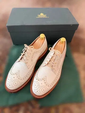 크로켓 & 존스 가죽 슈즈 풀 브로그 체비오트 5 1/2