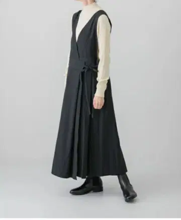 카구레 코튼 랩 원피스